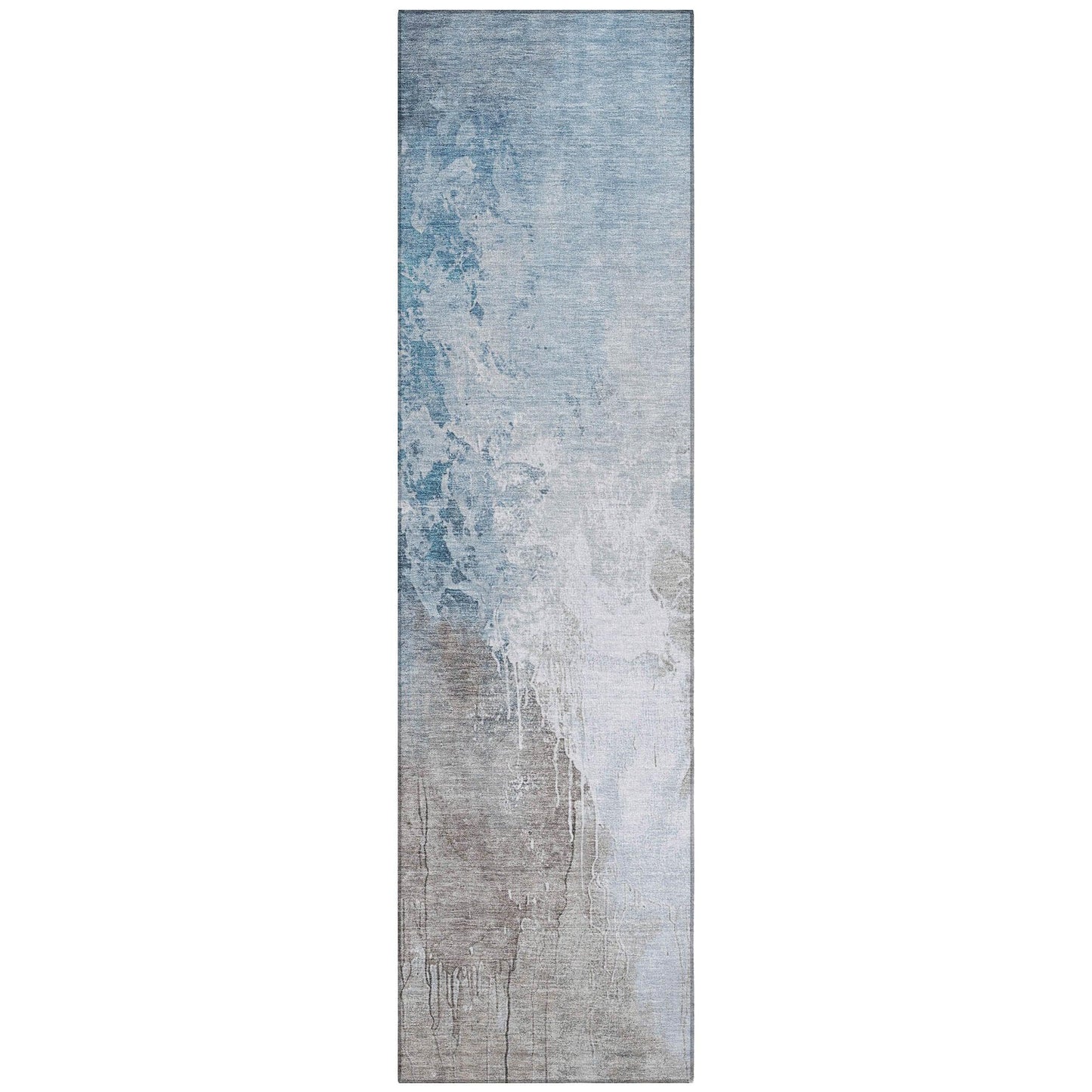 Saelius Denim Washable Indoor-Outdoor Rug