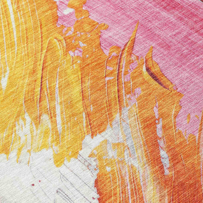 Saelon Blush Washable Indoor-Outdoor Rug