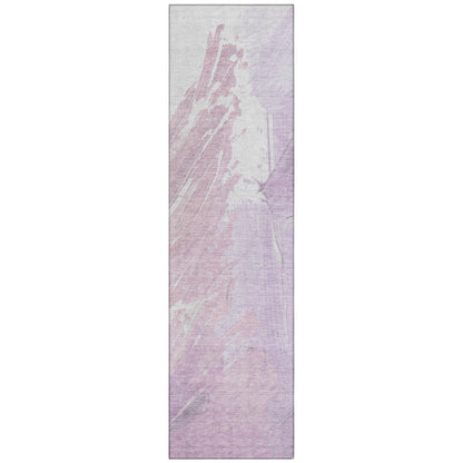 Saelon Purple Washable Indoor-Outdoor Rug