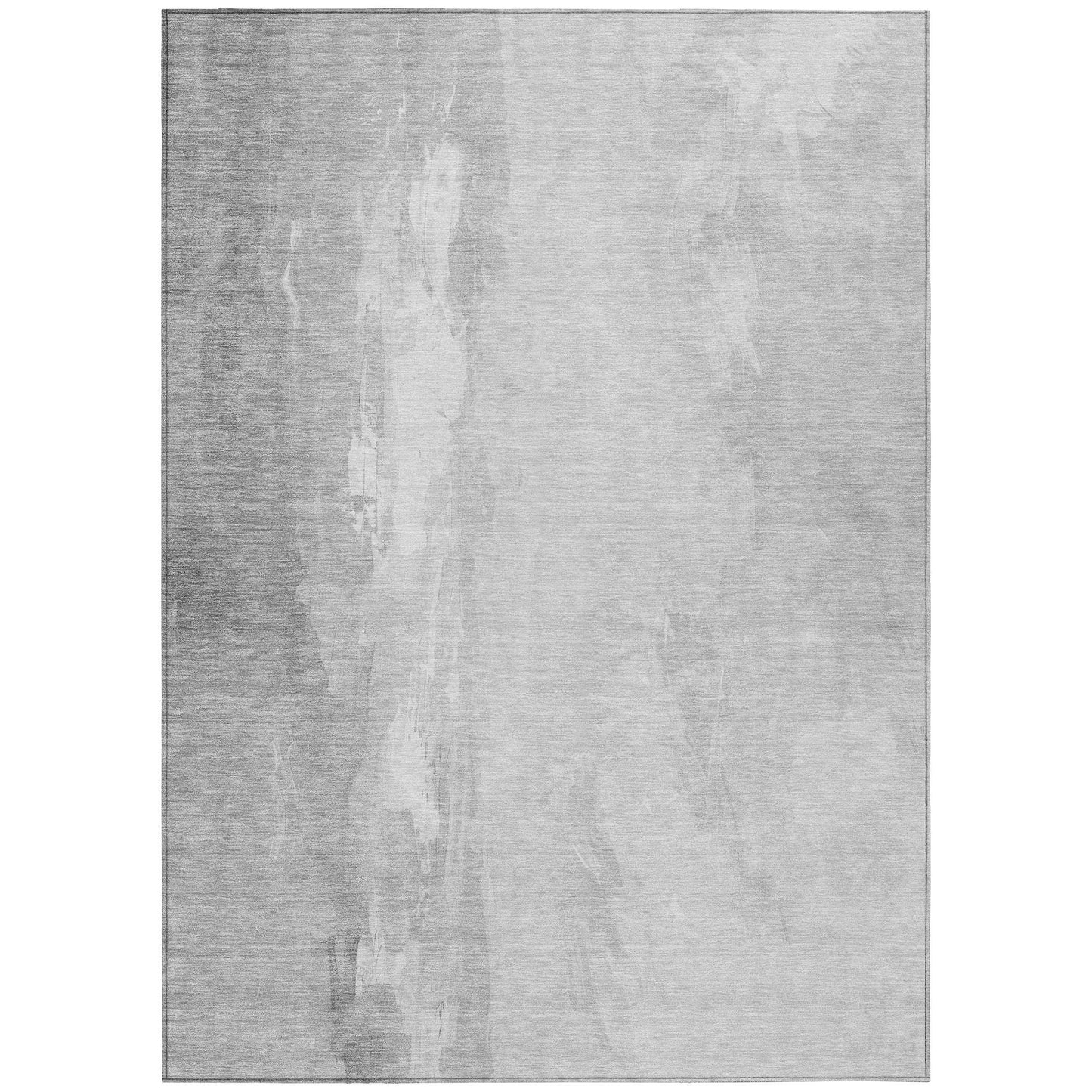 Saelor Gray Washable Indoor-Outdoor Rug