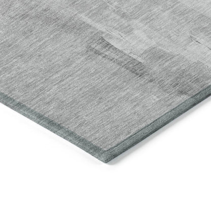 Saelor Gray Washable Indoor-Outdoor Rug