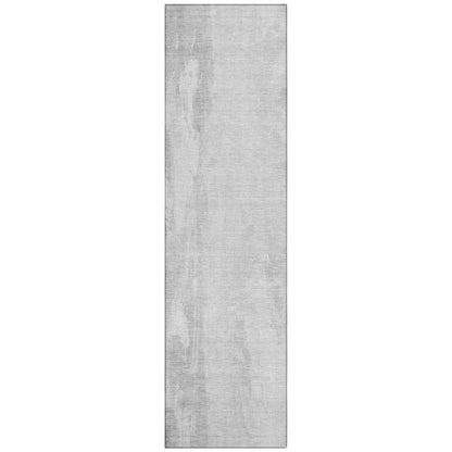 Saelor Gray Washable Indoor-Outdoor Rug