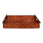 Safari Leather Tray Home Accessories - LOOMLAN - Sarreid - Trays