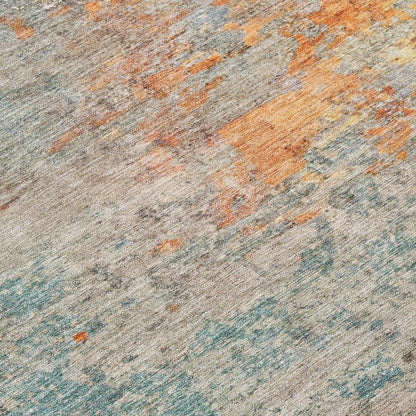 Safina Teal Washable Indoor - Outdoor Rug - LOOMLAN - LOOMLAN Rugs - Outdoor Rugs