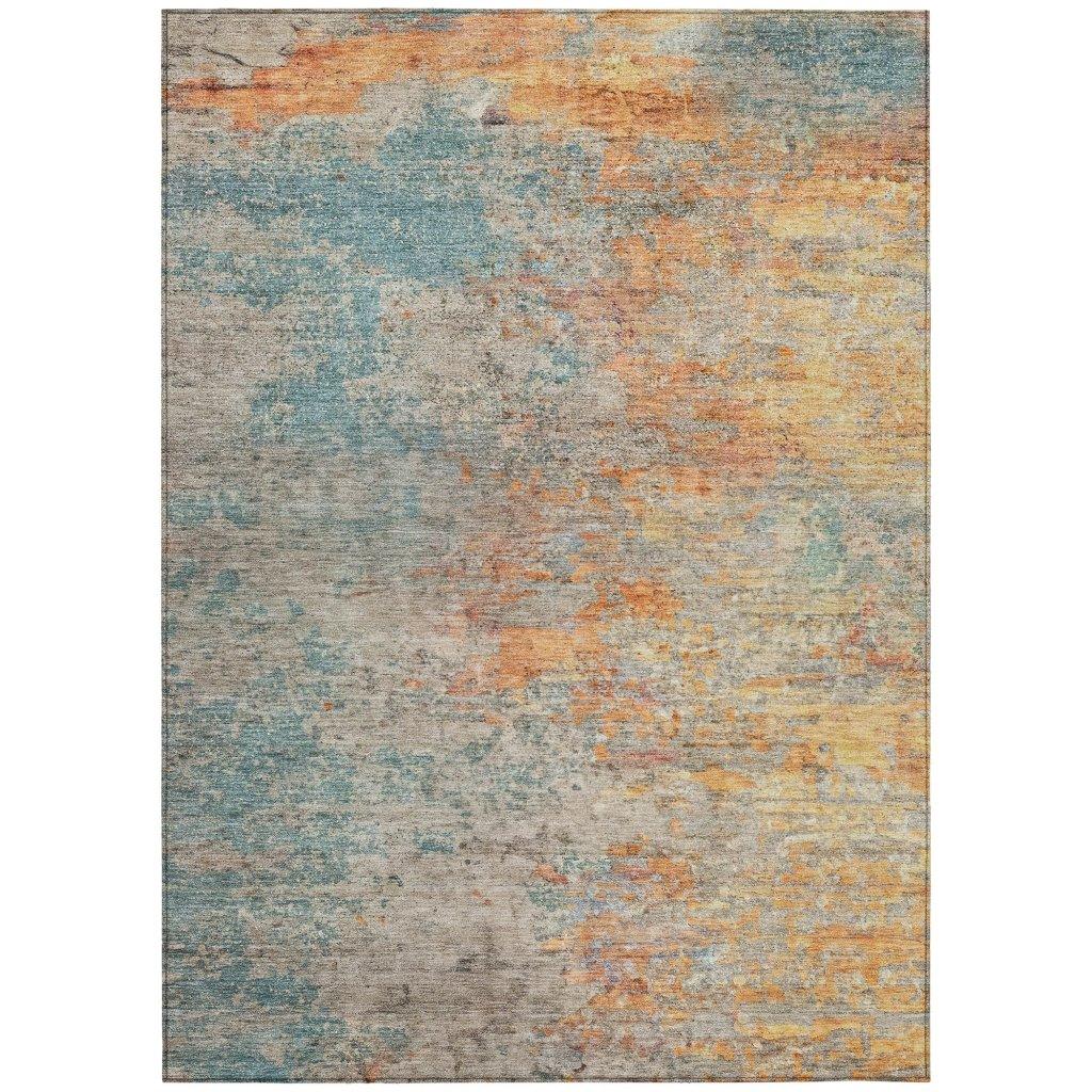 Safina Teal Washable Indoor - Outdoor Rug - LOOMLAN - LOOMLAN Rugs - Outdoor Rugs