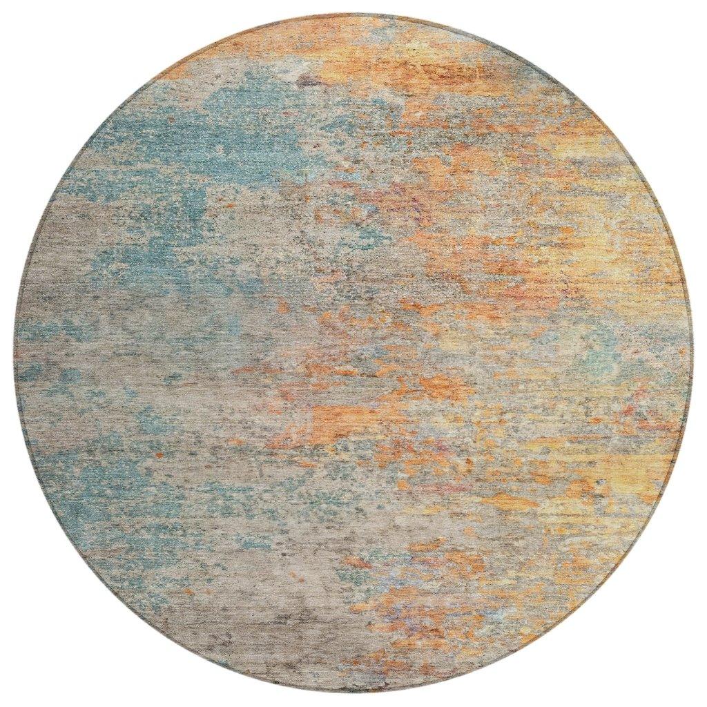Safina Teal Washable Indoor - Outdoor Rug - LOOMLAN - LOOMLAN Rugs - Outdoor Rugs