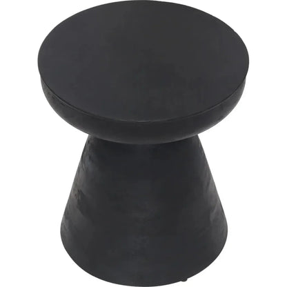 Sage Table Stool Matte Black - LOOMLAN - Zuo Modern - Side Tables