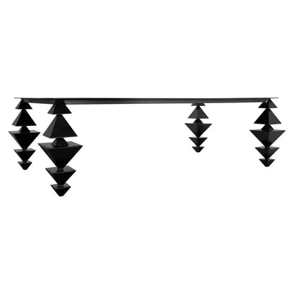 Sagrada Steel Black Coffee Table - LOOMLAN - Noir - Coffee Tables