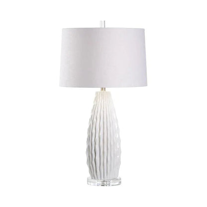Saguaro Modern Ceramic With Gold Accent Table Lamp - LOOMLAN - Wildwood - Table Lamps