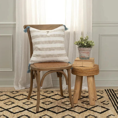 Sahara Khaki Throw Pillow With Down Insert - LOOMLAN - LOOMLAN - Throw Pillows