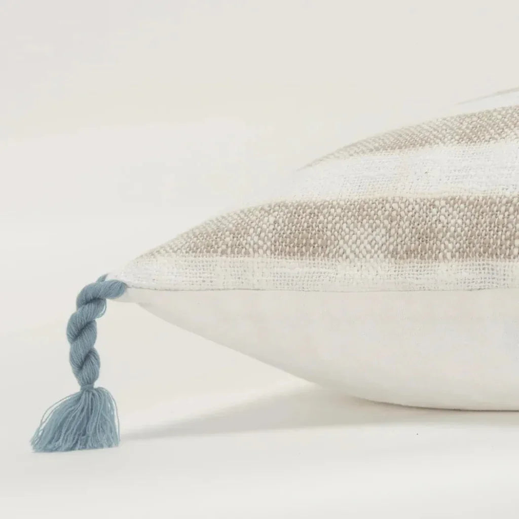 Sahara Khaki Throw Pillow With Down Insert - LOOMLAN - LOOMLAN - Throw Pillows