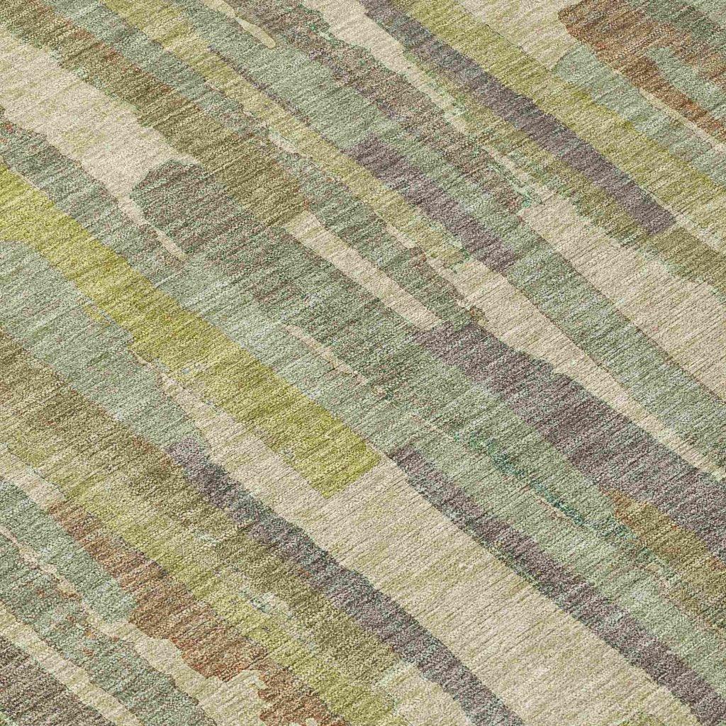 Saharae Green Washable Indoor - Outdoor Rug - LOOMLAN - LOOMLAN Rugs - Outdoor Rugs