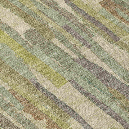 Saharae Green Washable Indoor - Outdoor Rug - LOOMLAN - LOOMLAN Rugs - Outdoor Rugs