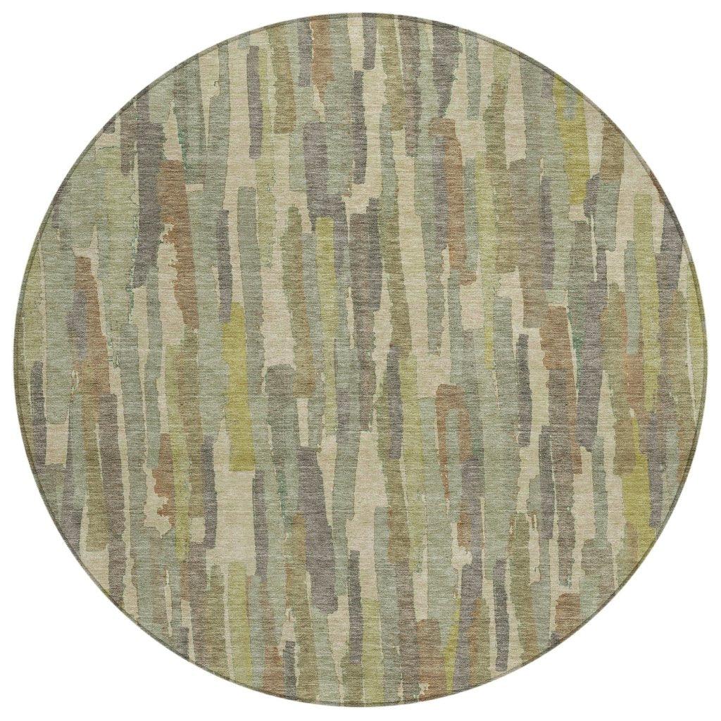 Saharae Green Washable Indoor - Outdoor Rug - LOOMLAN - LOOMLAN Rugs - Outdoor Rugs