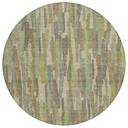 Saharae Green Washable Indoor - Outdoor Rug - LOOMLAN - LOOMLAN Rugs - Outdoor Rugs