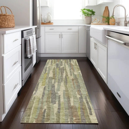 Saharae Green Washable Indoor - Outdoor Rug - LOOMLAN - LOOMLAN Rugs - Outdoor Rugs