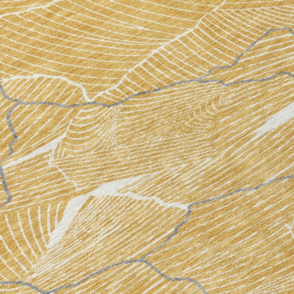 Sahari Gold Washable Indoor-Outdoor Rug-Outdoor Rugs-LOOMLAN Rugs-LOOMLAN