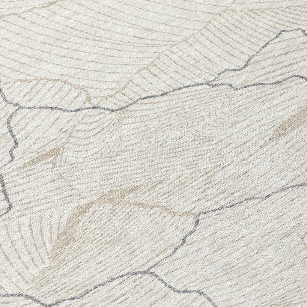 Sahari Ivory Washable Indoor-Outdoor Rug-Outdoor Rugs-LOOMLAN Rugs-LOOMLAN