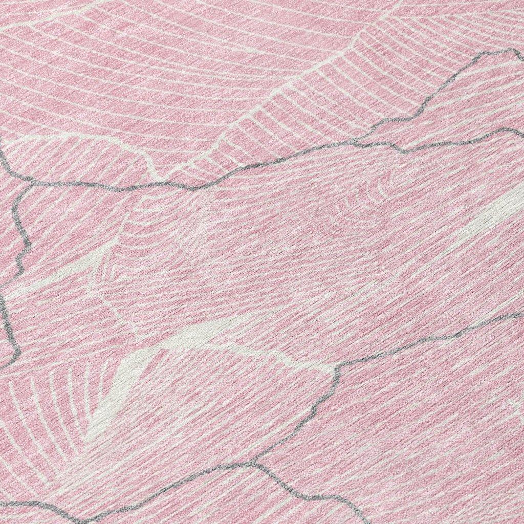 Sahari Pink Washable Indoor-Outdoor Rug-Outdoor Rugs-LOOMLAN Rugs-LOOMLAN
