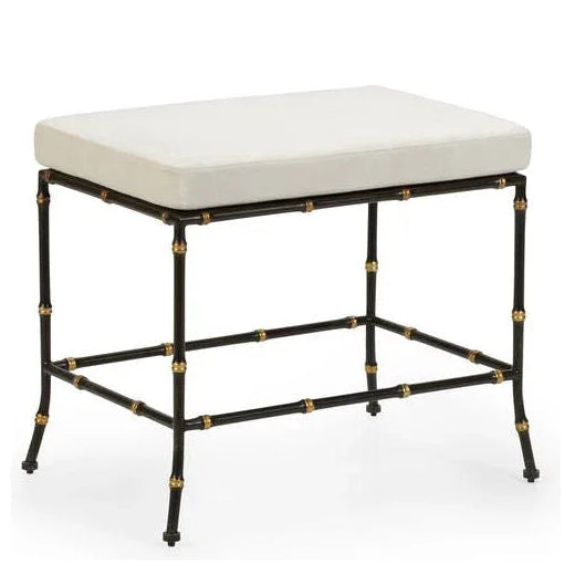 Saigon White Bedroom Bench - LOOMLAN - Chelsea House - Bedroom Benches