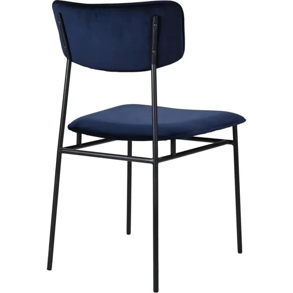 Sailor Leather Armless Dining Chair Set of 2 - LOOMLAN - Moe's Home - Dining Chairs