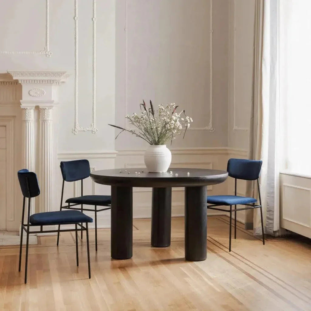 Sailor Leather Armless Dining Chair Set of 2 - LOOMLAN - Moe's Home - Dining Chairs