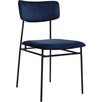 Sailor Leather Armless Dining Chair Set of 2 - LOOMLAN - Moe's Home - Dining Chairs