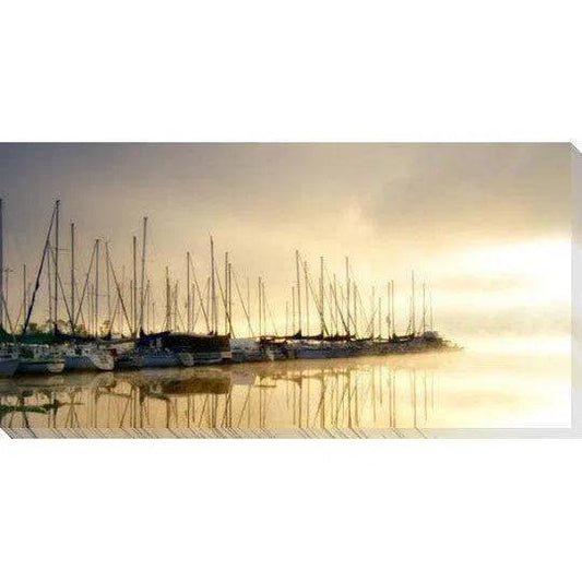 Sails at Sunset Coastal Wall Art Indoor Outdoor - LOOMLAN - LOOMLAN - Canvas Art