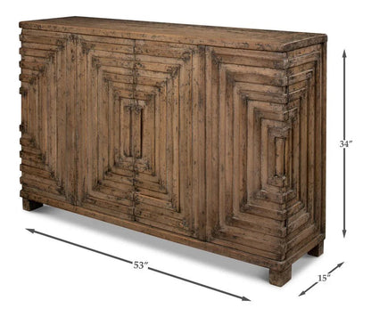 Saint Entrance Wood Sideboard - LOOMLAN - Sarreid - Sideboards