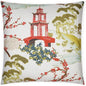 Sakura Coral Multi Color Throw Pillow Insert - LOOMLAN - D.V. Kap - Throw Pillows