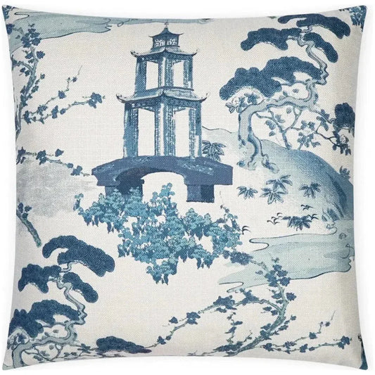 Sakura Indigo Blue Large Throw Pillow Insert - LOOMLAN - D.V. Kap - Throw Pillows