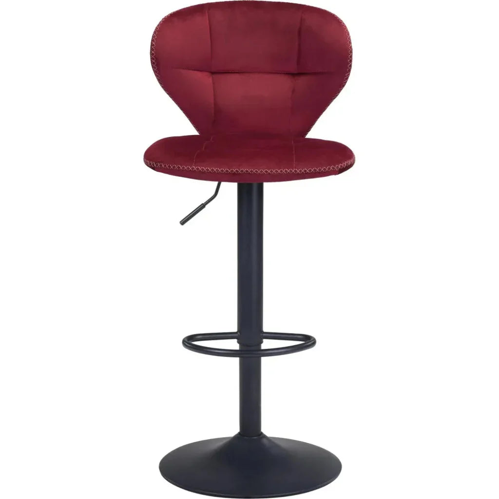 Salem Bar Chair Red - LOOMLAN - Zuo Modern - Bar Stools