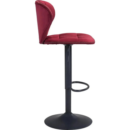 Salem Bar Chair Red - LOOMLAN - Zuo Modern - Bar Stools