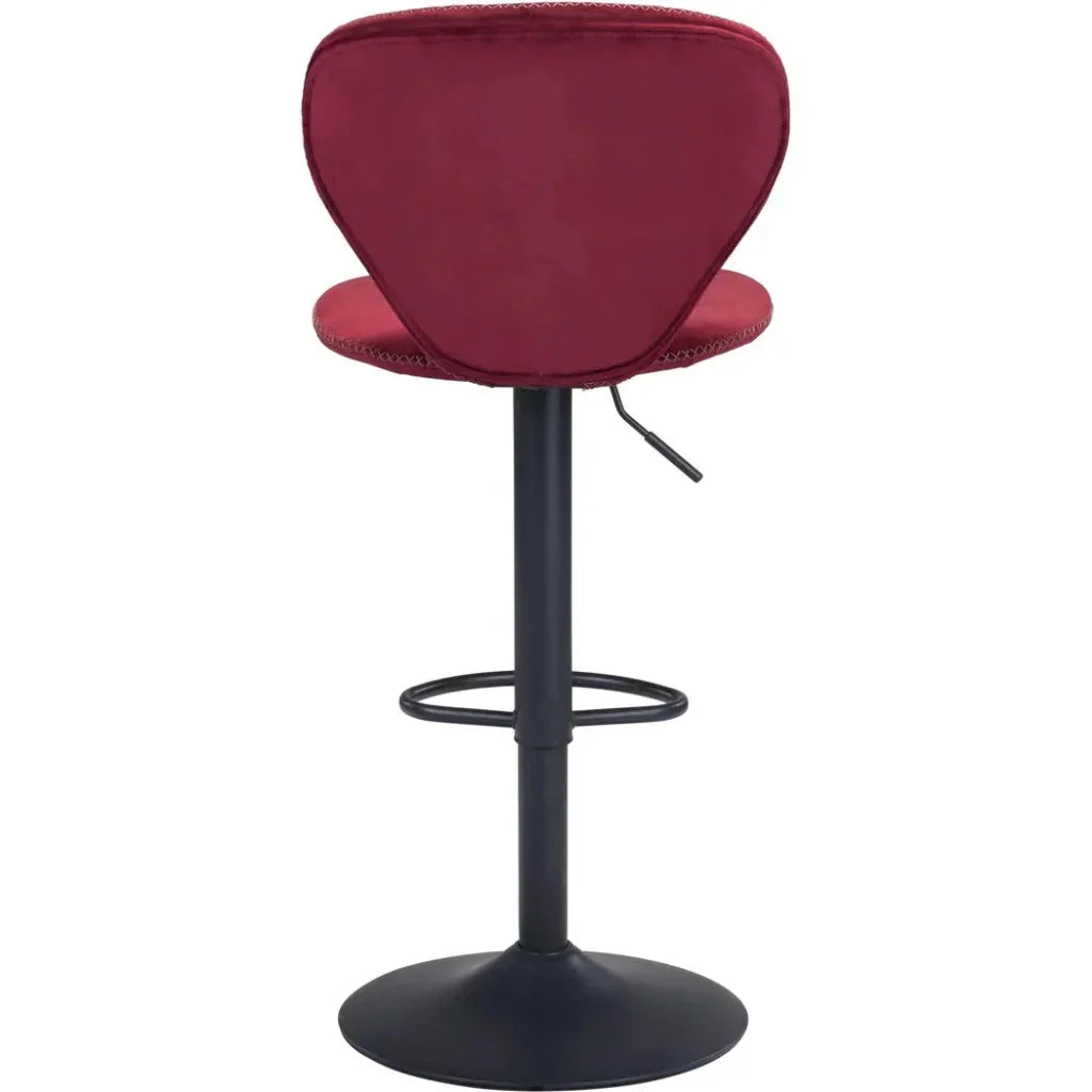 Salem Bar Chair Red - LOOMLAN - Zuo Modern - Bar Stools