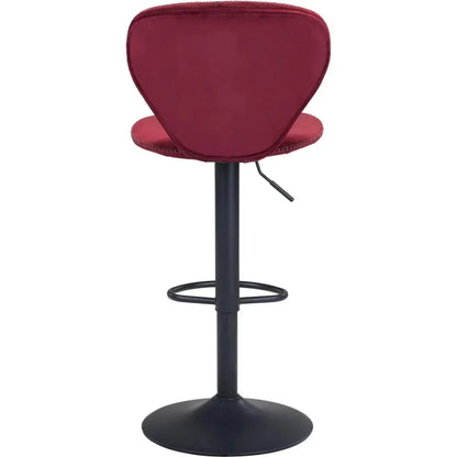 Salem Bar Chair Red - LOOMLAN - Zuo Modern - Bar Stools