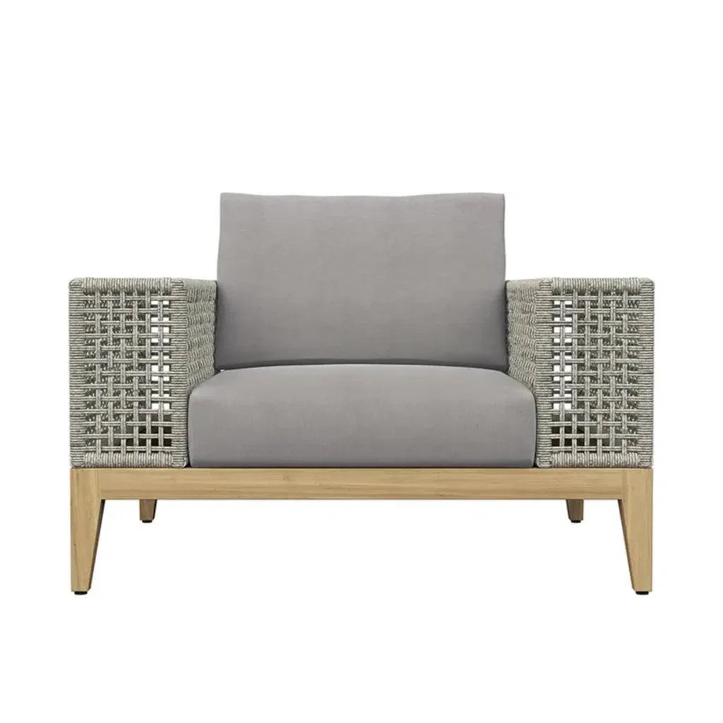 Salerno Fabric Outdoor Armchair-Outdoor Lounge Chairs-SUNPAN-LOOMLAN