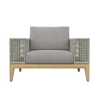 Salerno Fabric Outdoor Armchair-Outdoor Lounge Chairs-SUNPAN-LOOMLAN