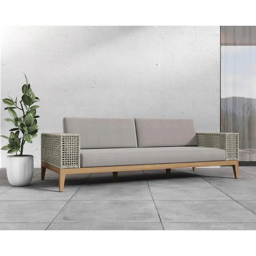 Salerno Fabric Outdoor Couch - LOOMLAN - SUNPAN - Outdoor Sofas & Loveseats
