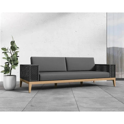 Salerno Fabric Outdoor Couch - LOOMLAN - SUNPAN - Outdoor Sofas & Loveseats