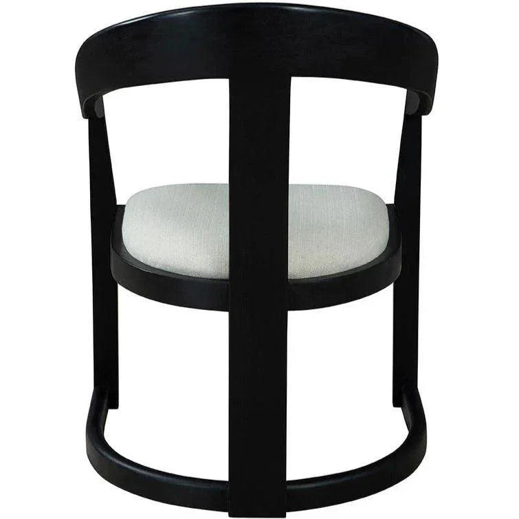 Salida Linen Black Dining Chair - LOOMLAN - Furniture Classics - Dining Chairs