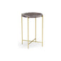Salina Purple Stone Top Round Accent Table - LOOMLAN - Wildwood - Side Tables