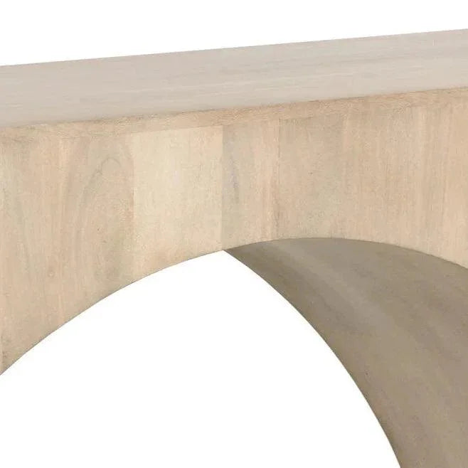 Salma Console Table SolidWood Whitewash - LOOMLAN - SUNPAN - Console Tables