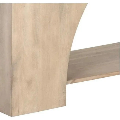 Salma Console Table SolidWood Whitewash - LOOMLAN - SUNPAN - Console Tables
