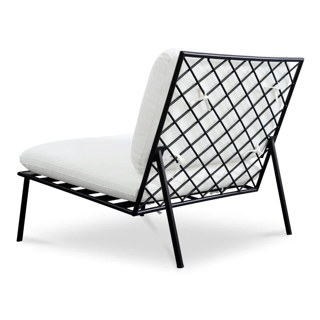 Salma Olefin Fabric Outdoor Accent Chair-Outdoor Accent Chairs-Moe's Home-LOOMLAN