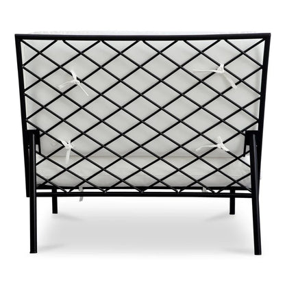 Salma Olefin Fabric Outdoor Accent Chair-Outdoor Accent Chairs-Moe's Home-LOOMLAN