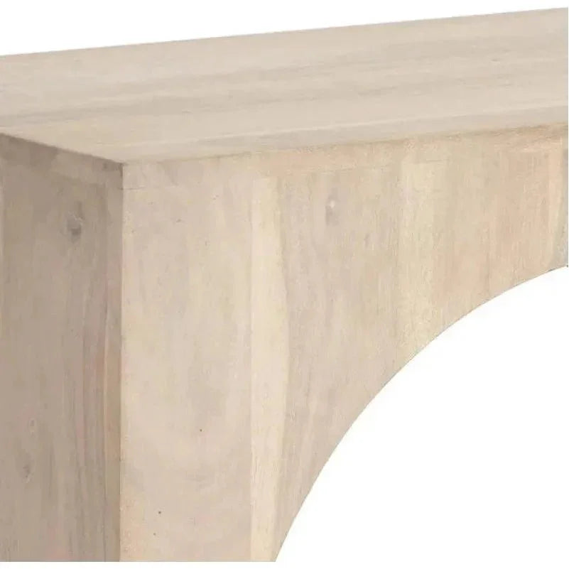 Salma Side Table Modern Whitewash SolidWood - LOOMLAN - SUNPAN - Side Tables