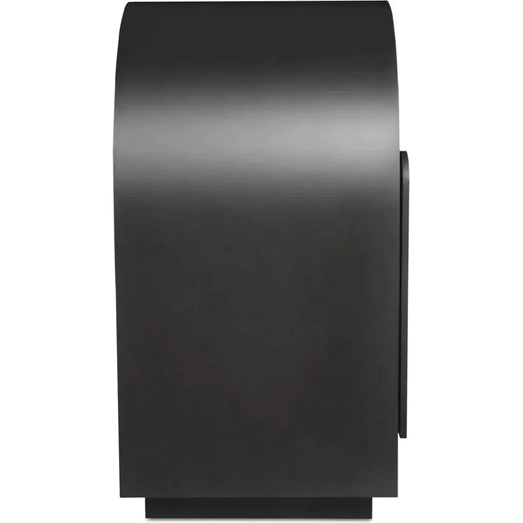 Salone Wood and Glass Black Sideboard - LOOMLAN - Moe's Home - Sideboards