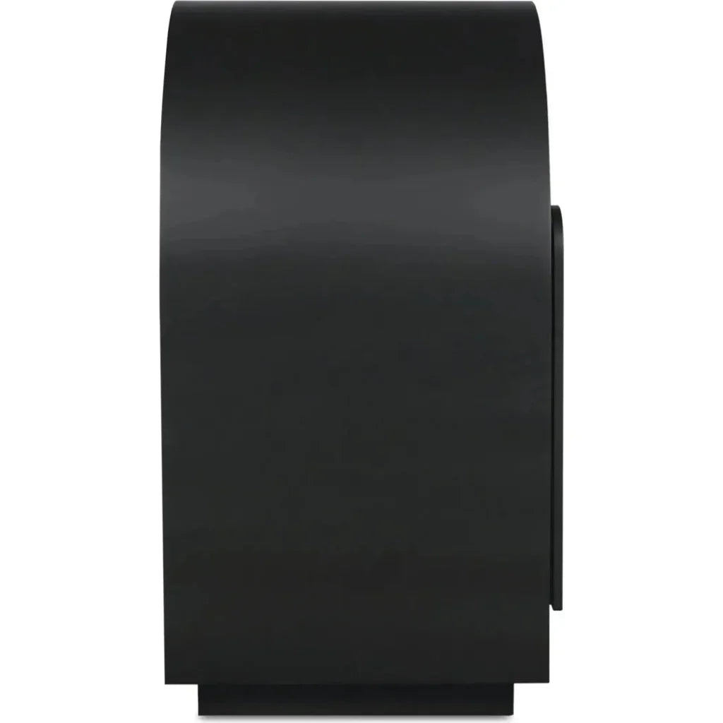 Salone Wood and Glass Black Cabinet - LOOMLAN - Moe's Home - Accent Cabinets