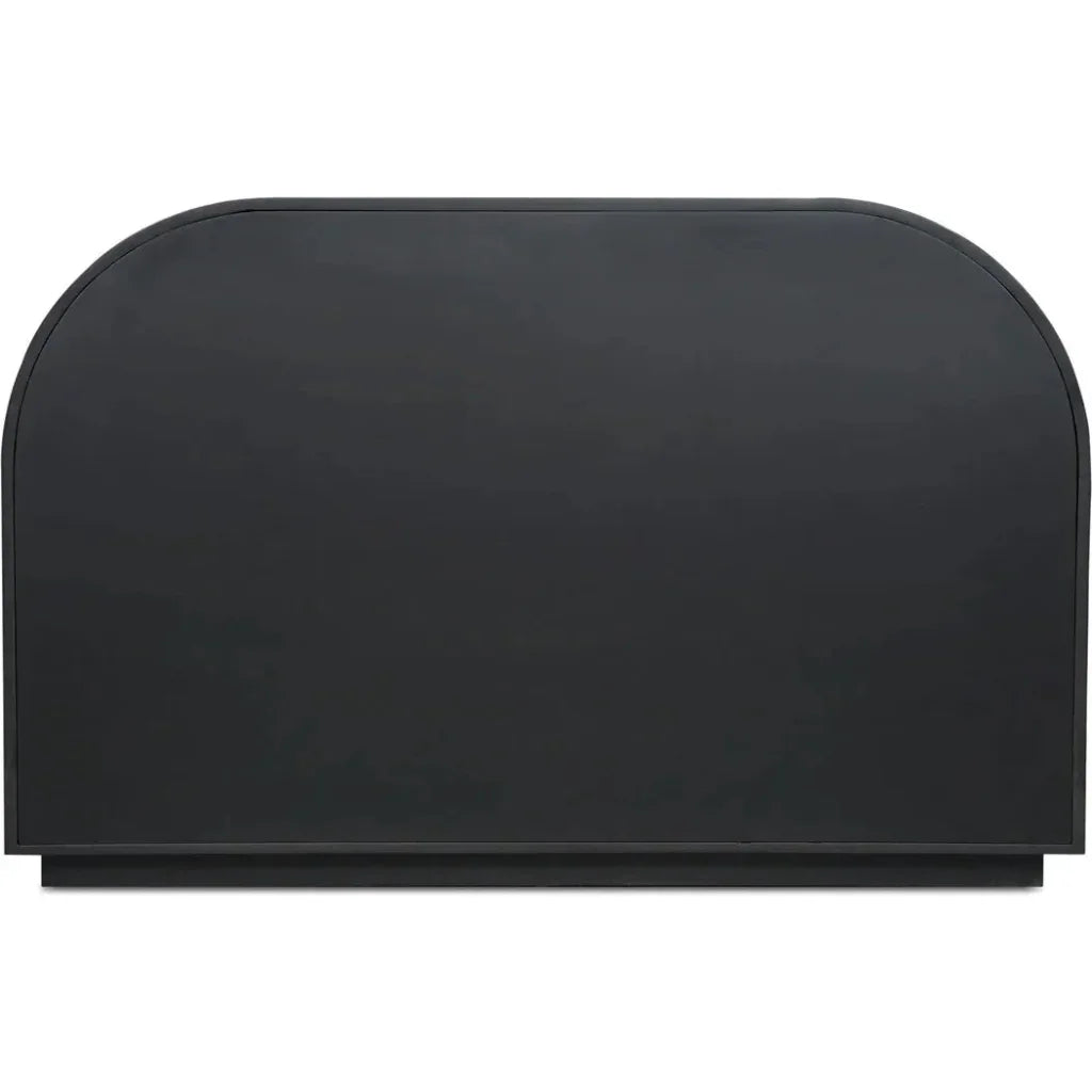 Salone Wood and Glass Black Cabinet - LOOMLAN - Moe's Home - Accent Cabinets