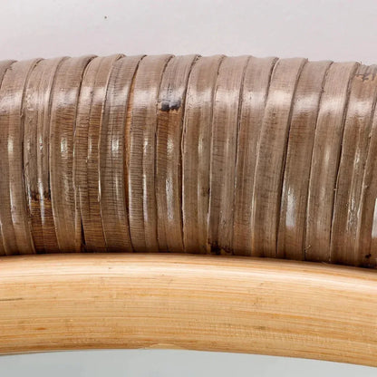 Saltwater Rattan d Vertical Floor Mirror-Floor Mirrors-Jamie Young-LOOMLAN